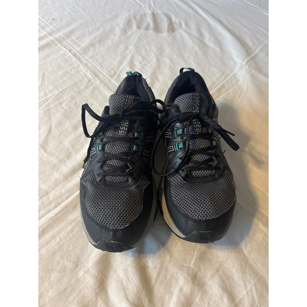 ASICS Gel-Venture 8 Trail Running Shoes Womens 9.5 Black Grey Teal  Athletic